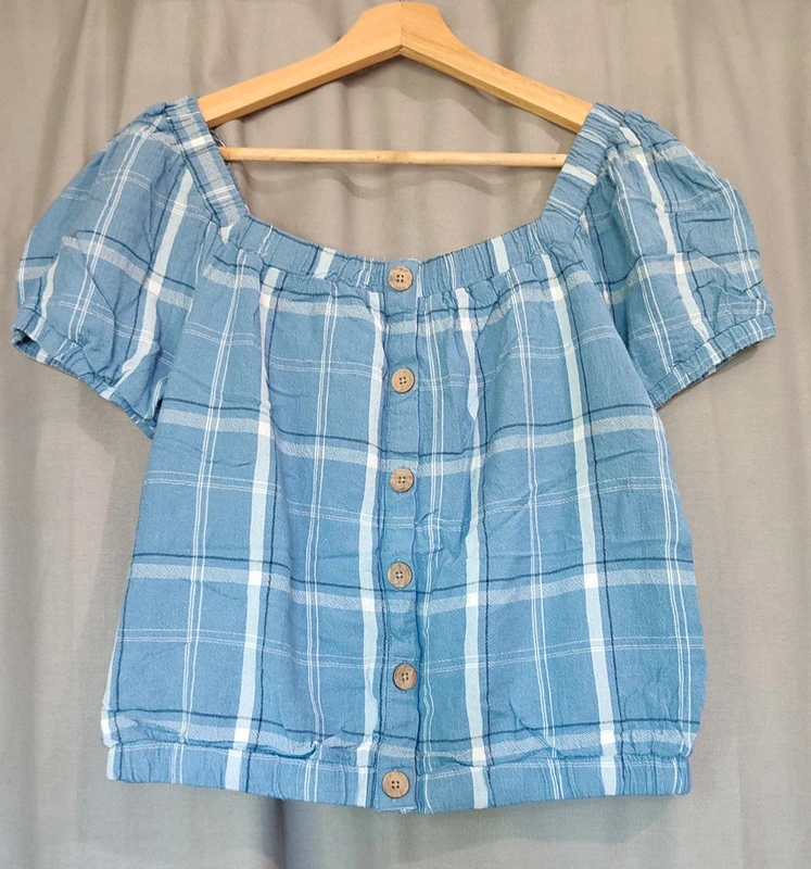 Blouse à carreaux 🌼 manche courtes