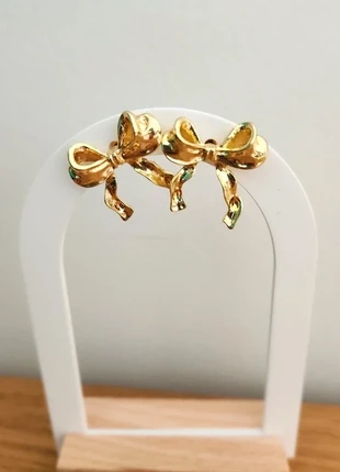 Boucles d'oreilles acier inoxydable dorées nœud long, marque: Le Marché, état: Neuf sans étiquette, 6,00 €, 7,00 € Protection acheteurs (Pro) incluse