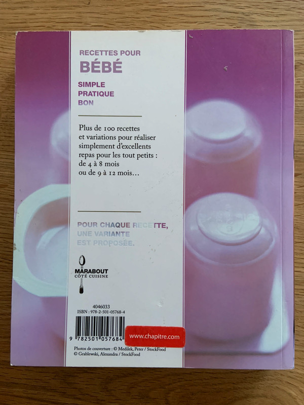 Livre De Recette Pour Bebe Marabout Vinted