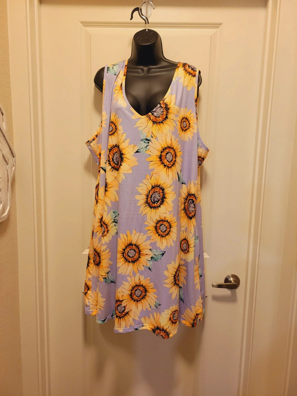 Purple Sunflower Plus Boutique Dress 1