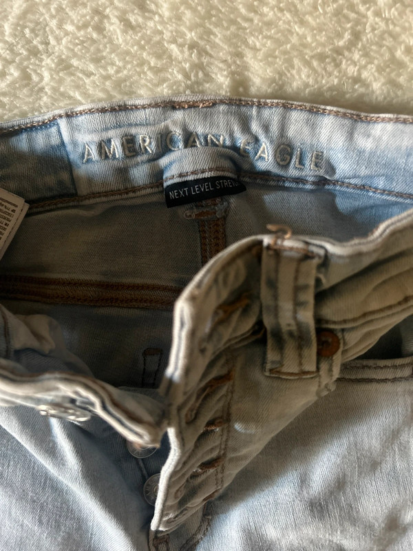 American Eagle High Waisted Flare Light Wash Jeans 3