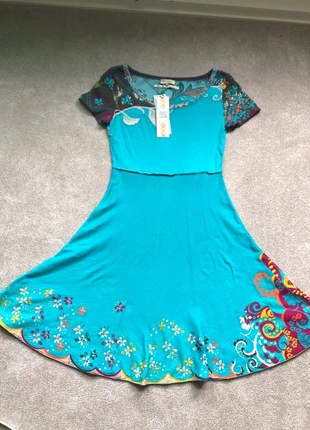Nieuwe jurk IVKO turquoise 100% katoen mt 36, marca: Ivko, estado: Novo com etiquetas, tamanho: S / 36 / 8, €50.00, €53.20 inclui Proteção do Comprador