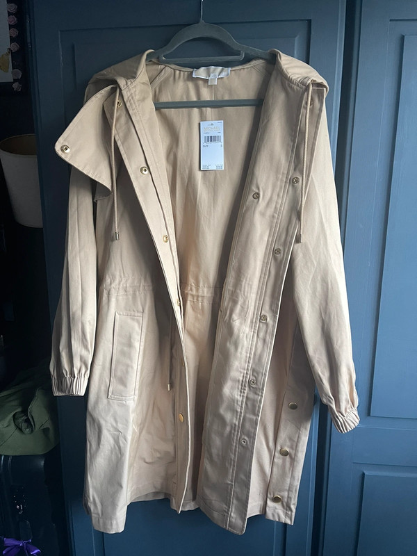 Michael Kors Khaki Beige Long Trench Coat