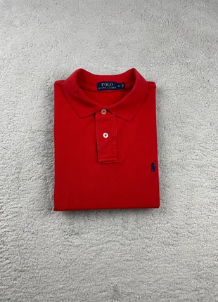 Polo manche courte - Polo Ralph Lauren - Couleur Rouge logo brodé Bleu Marine - Taille M Homme, marca: Polo Ralph Lauren, estado: Muito bom, tamanho: M, €24.90, €26.85 inclui Proteção do Comprador