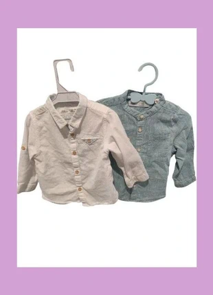 Pack 2 Camisas ZARA Baby – Talla 6-9 meses (74 cm), marque: Zara, état: Très bon état, taille: 6-9 mois / 68 cm, 12,00 €, 13,30 € Protection acheteurs incluse