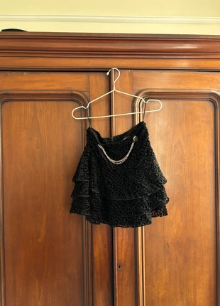 The Kooples leopard chain ruffled skirt, brand: The Kooples, condition: New without tags, size: XS / UK 4-6, £20.00, £21.70 includes Buyer Protection