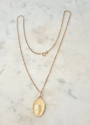 Chaine avec medaille Religieuse en Plaque or, merk: Inconnu, staat: Heel goed, € 25,00, € 26,95 inclusief Kopersbescherming Pro