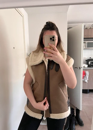 veste sans manche fourrure zara, marca: Zara, estado: Novo sem etiquetas, tamanho: S / 36 / 8, €22.00, €23.80 inclui Proteção do Comprador