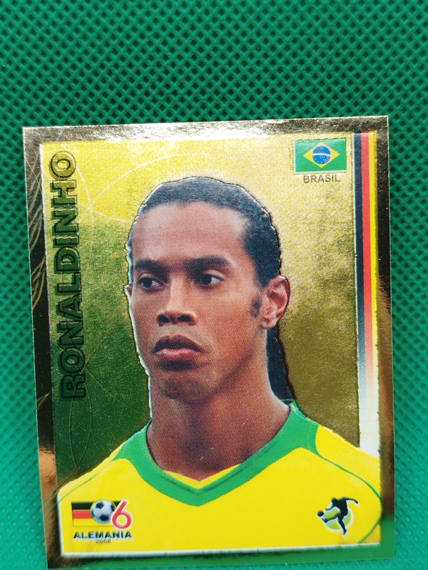 Figurina Ronaldinho Brasile Mondiali Germania 2006 Navarrete no card Panini Topps rookie auto 1