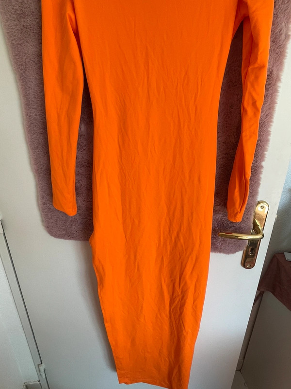 robe longue orange 4