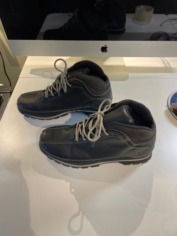 Men s Black Timberland Boots Size US 8.5M UK Size 8 Vinted