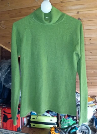pull col roulé vert, marke: Pull, zustand: Sehr gut, größe: M, 8,00 €, 9,10 € inklusive Vinted-Käuferschutz