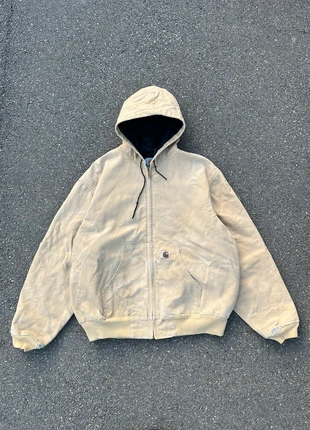 Carhartt active jacket JQ295 made in usa blanket lined beige sunfaded patiné vintage - Taille XL, marca: Carhartt, estado: Muy bueno, tamaño: XL, 150,00 €, 158,20 € Protección al comprador Pro incluida