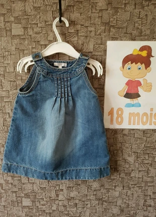Robe en jeans , marca: Kitchoun, estado: Muito bom, tamanho: 12-18 meses / 80 cm, €1.00, €1.75 inclui Proteção do Comprador