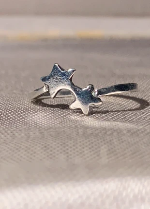 Bague étoiles argentée, marca: CHROME, estado: Novo com etiquetas, tamanho: 16,9 mm Ø / 13,5, €6.99, €8.04 inclui Proteção do Comprador