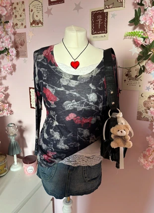 Y2K floral long sleeve top, brand: The Kooples, condition: Very good, size: S / 36 / 8, €15.00, €16.45 includes Buyer Protection