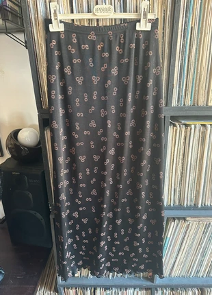 Gonna lunga floreale nera vintage y2k , marque: CELLOPHANE, état: Très bon état, taille: S / 36 / 8, 15,00 €, 16,45 € Protection acheteurs incluse