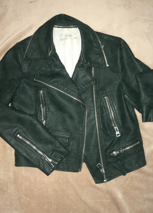 Perfecto vert sapin Zara Vinted