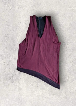 Débardeur asymétrique The Kooples sport bordeau et noir col V taille M ou 38, brand: The Kooples Sport, condizioni: Ottime, taglia: M / IT 42 / EU 38, €8.00, €9.10 include la Protezione acquisti