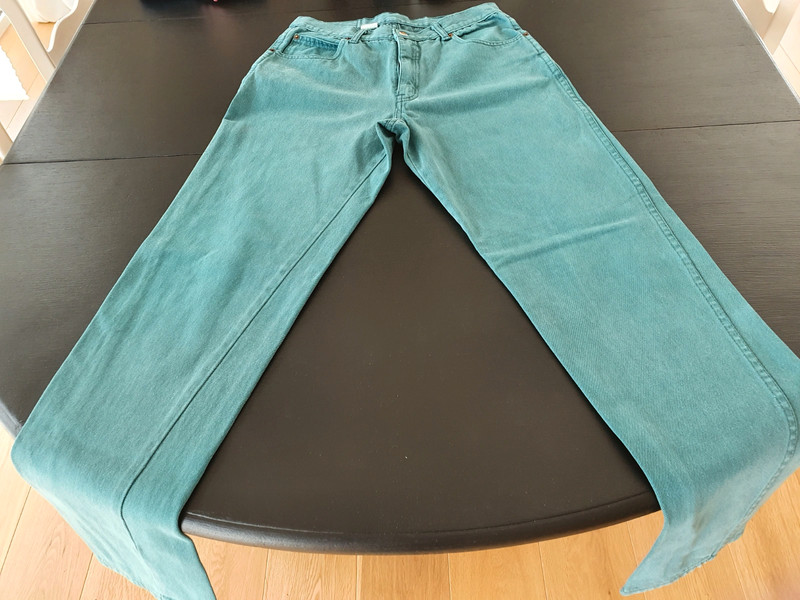 Groene vintage jeans merk frisco highlife jeans, maat 31 Vinted