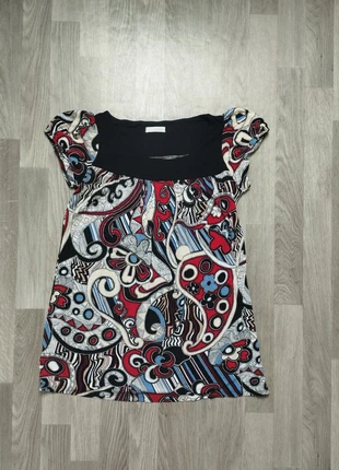 blouse femme imprimé psychédélique manches courts Promod FR 42 XL 14, marque: Promod, état: Bon état, taille: XL / 42 / 14, 3,50 €, 4,38 € Protection acheteurs incluse