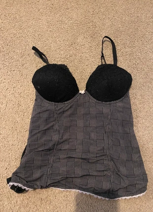 Y2K corset top, brand: H&M, condition: Very good, size: XS / UK 4-6, £12.00, £13.30 includes Buyer Protection