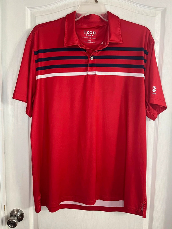 Izod Golf Men’s Red Polo Size XL.  2890 1