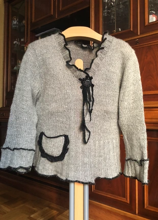 Jersey gris con bordes negros , marque: Unique, état: Très bon état, taille: Taille unique, 5,00 €, 5,95 € Protection acheteurs incluse