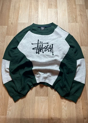 Stüssy Sweatshirt green & grey L – Two-tone vintage crewneck bold street style SKU20, marca: Stüssy, estado: Muy bueno, tamaño: L, 42,90 €, 45,75 € Protección al comprador incluida