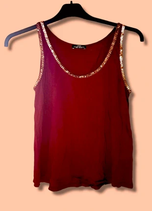 Camiseta de tirantes burdeos, marque: Lefties, état: Très bon état, taille: S / 36 / 8, 3,50 €, 4,38 € Protection acheteurs incluse