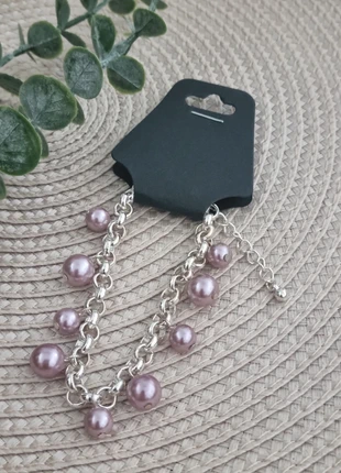 Zilverkleurige armband // roze parels, état: Très bon état, 1,00 €, 1,75 € Protection acheteurs (Pro) incluse