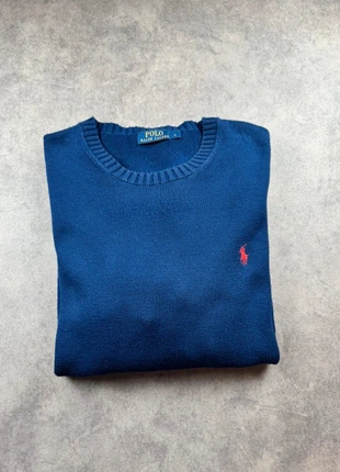 Pull en maille Ralph Lauren Bleu - Taille L, marke: Ralph Lauren, zustand: Sehr gut, größe: L, 35,00 €, 37,45 € inklusive Vinted-Käuferschutz