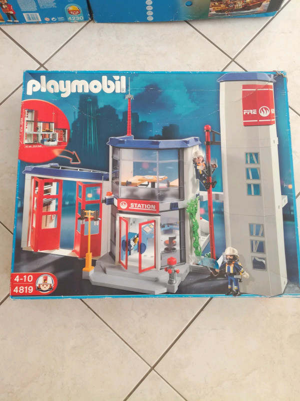 Playmobil 4819 caserne pompier + extension