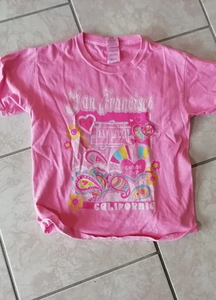 T short rose pour fille, marke: Gildan, zustand: Sehr gut, größe: S, 1,00 €, 1,75 € inklusive Vinted-Käuferschutz