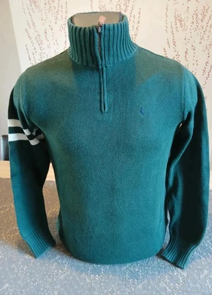 pull 1/4 zip polo Ralph Lauren couleur vert cavalier bleu taille M 10-12 très bon état, marke: Ralph Lauren, zustand: Sehr gut, größe: M, 39,00 €, 41,65 € beinhaltet Vinted-Käuferschutz Pro