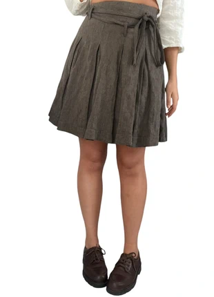 Jupe plissée academia marron courte en laine Ikks vintage, brand: IKKS, condition: Very good, size: M / 38 / 10, €40.00, €42.70 includes Buyer Protection Pro