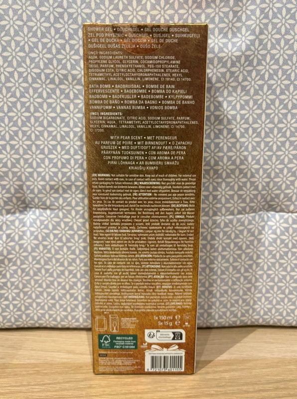 Coffret de Bain "Flûte & Champagne" Or / Bleu - photo numéro 2