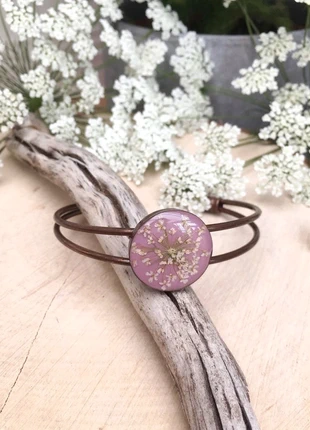 Real flower press bangle, merk: Original, staat: Nieuw zonder prijskaartje, € 8,00, € 9,10 inclusief Kopersbescherming
