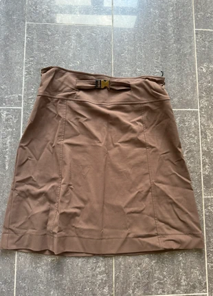 Pauline B. Klassieke Kokerrok in Bruin - Maat T.5u, merk: Pauline B., staat: Heel goed, maat: XL / 42 / 14, € 6,00, € 7,00 inclusief Kopersbescherming