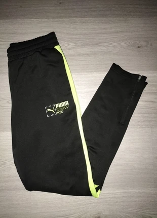 Bas de survêtement puma noir et vert citron, brand: Puma, condition: Very good, size: S, €4.00, €4.90 includes Buyer Protection