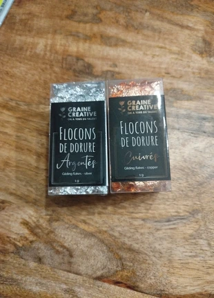 Flocons de dorure argenté et cuivré, marke: Graine Créative, zustand: Sehr gut, 1,00 €, 1,75 € inklusive Vinted-Käuferschutz