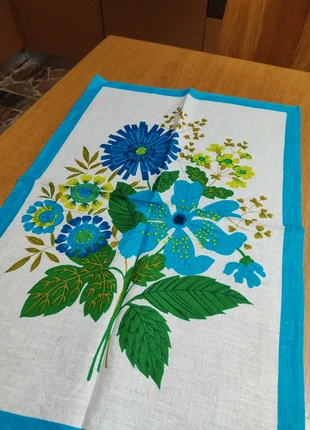 Strofinaccio cucina con fiori,in lino. Nuovo, état: Neuf sans étiquette, 4,00 €, 4,90 € Protection acheteurs incluse