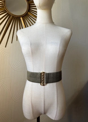 Jolie ceinture élastique vintage kaki a boucle doré ouvragée, estado: Muy bueno, tamaño: Ajustable, 12,00 €, 13,30 € Protección al comprador incluida