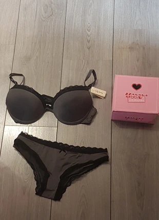 Banana Moon, ensemble, soutien gorge 90C, culotte taille 34, staat: Nieuw met prijskaartje, maat: XS / 34 / 6, € 11,00, € 12,25 inclusief Kopersbescherming