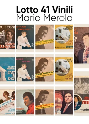 Lotto di 41 dischi in vinile 45 giri di Mario Merola – Rarità, Classici e Collection, staat: Heel goed, € 50,00, € 53,20 inclusief Kopersbescherming