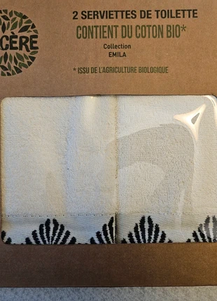 Coffret serviettes de toilette, marque: Sincere, état: Neuf avec étiquette, 10,00 €, 11,20 € Protection acheteurs incluse