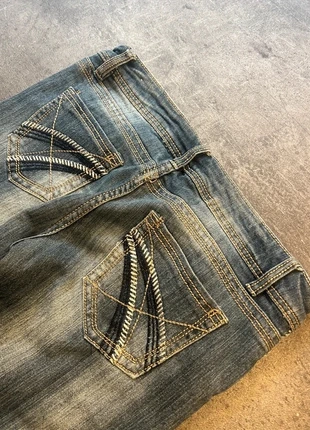 Vintage Y2K Flared Bootcut Jeans - Miss Me / True Religion / Rock Revival / Dolce & Gabbana Style, merk: Miss, staat: Heel goed, maat: M / 38 / 10, € 44,99, € 47,94 inclusief Kopersbescherming