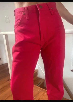 Final price: Wrangler Red Jeans - Made in USA, marca: Wrangler, estado: Novo sem etiquetas, tamanho: S / 36 / 8, €21.99, €23.79 inclui Proteção do Comprador
