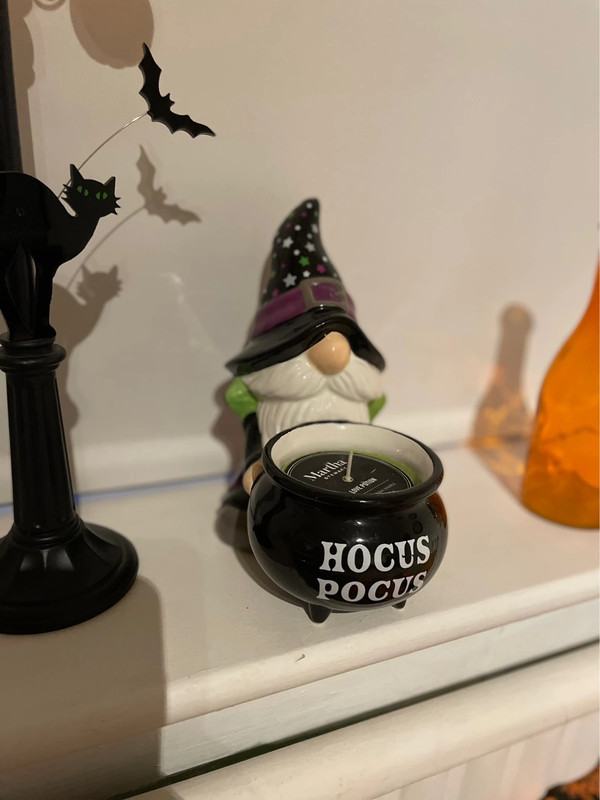 Martha Stewart Halloween Gnome Gonk Soy Candle Witch Cauldron Hocus ...