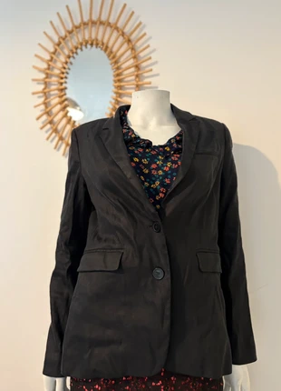 Blazer noir Gérard Darel femme Taille 38 – Lin & Viscose, chic et élégant, marke: Gerard Darel, zustand: Sehr gut, größe: M / 38 / 10, 28,99 €, 31,14 € inklusive Vinted-Käuferschutz